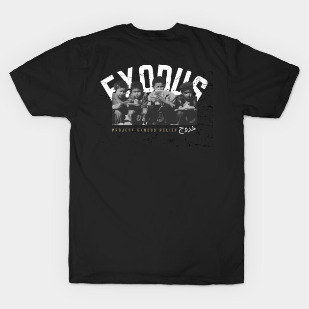 Exodus Afghan children (back design, dark background) by Pro Exodus Relief 